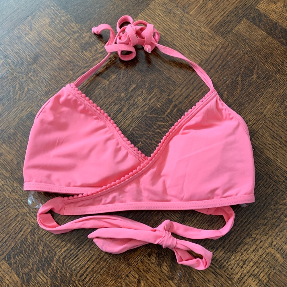 La Vie en Rose wraparound bikini top